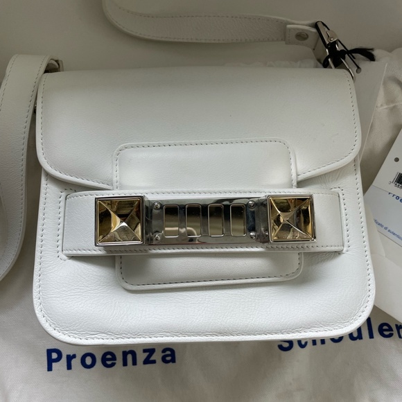 Proenza Schouler PS1 Mini White crossbag ready for summer NWT - Picture 2 of 9